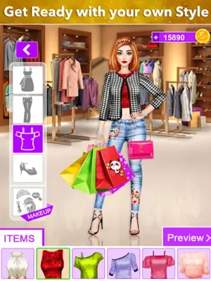 Rich Girl DressUp Fashion Game android App screenshot 3